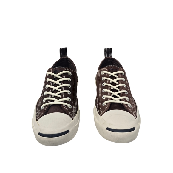 Vintage Converse Jack Purcell Brown Men\'s 5.5 Women\'s Size 7 - Picture 2 of 11